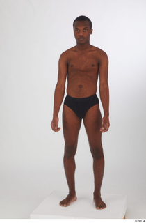 Kavan black briefs standing underwear whole body 0006.jpg